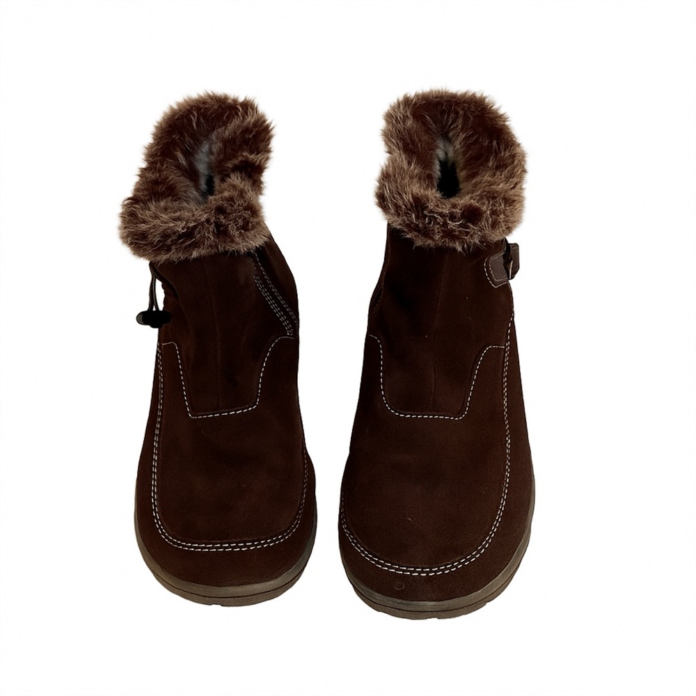 Khombu Gracie Faux Fur Lined Brown Boot, Size 7.5